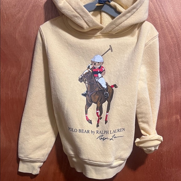 Ralph Lauren Other - Ralph Lauren Cream Polo Bear Hoodie